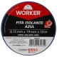 Fita Isolante Antichama 19Mmx10M Azul Worker