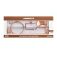 Kit Banheiro Attic Quadra Rose Gold com 5 Peças Lorenzetti