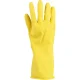 Luva de Látex Antiderrapante Flocada Amarela 9" G Worker