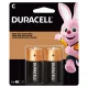 Pilha Alcalina C Média 2 Peças Duracell