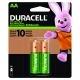 Pilha Recarregável Duracell Alcalina Aa 2 Pçs