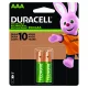 Pilha Recarregável Duracell Alcalina Aaa 2 Pçs