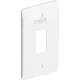 Placa de Interruptor 1 Posto Vertical 1" Pvc Branca Inpol