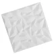 Placa 3D para Parede Pyramid Branca com 25 Peças 0,8Mm Kala