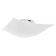 Plafon Solari Branco 1Xe27 Quadrado Taschibra