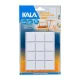 Protetor Adesivo Eva Kala Branco Quadrado 30Mm 9 Pcs