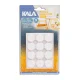 Protetor Adesivo Eva Kala Branco Redondo 19Mm 12 Pcs