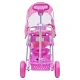 Triciclo 3 em 1 com Capota Rosa 910700 Belfix