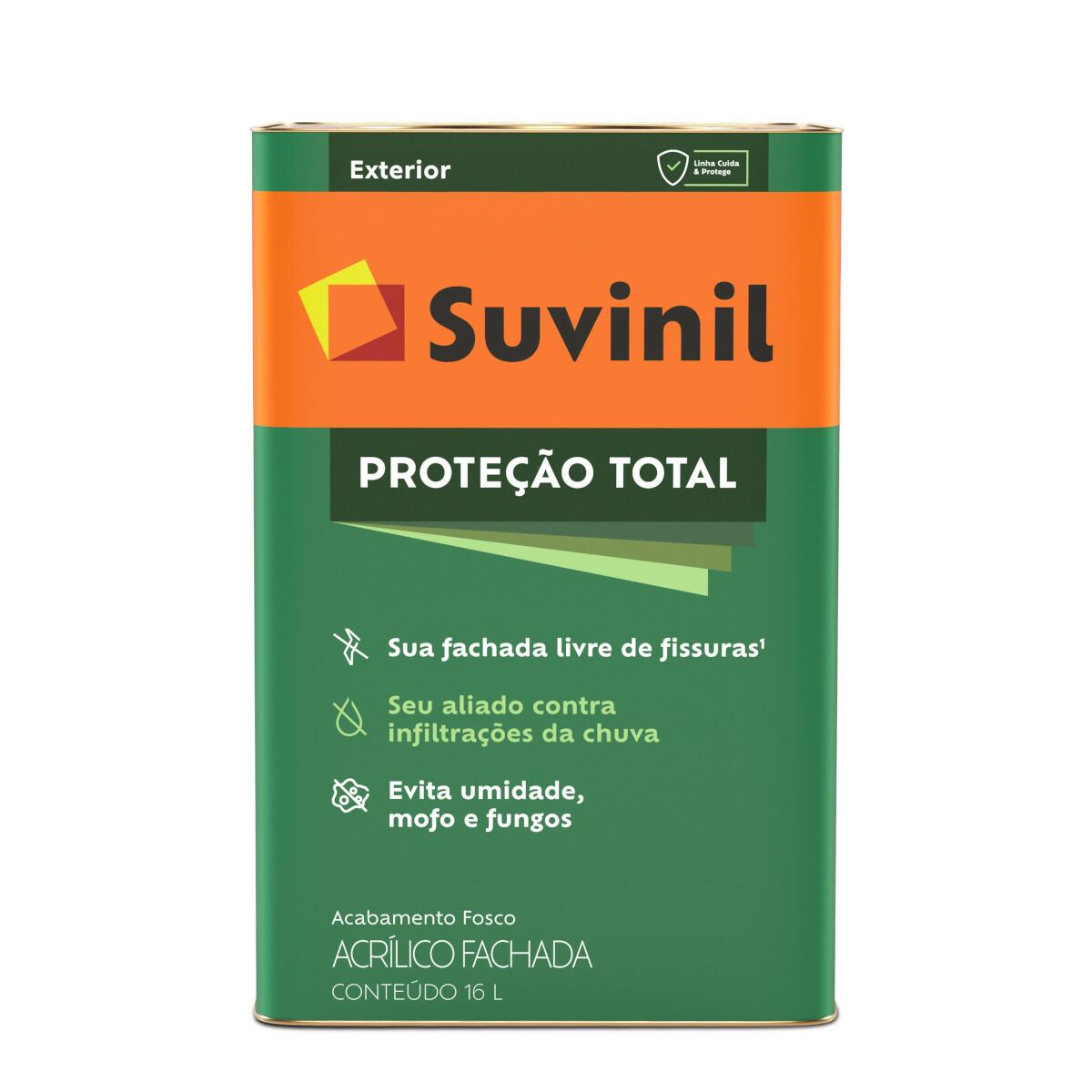 Tinta Acrílica Proteção Total Fosco Branca 18L Suvinil