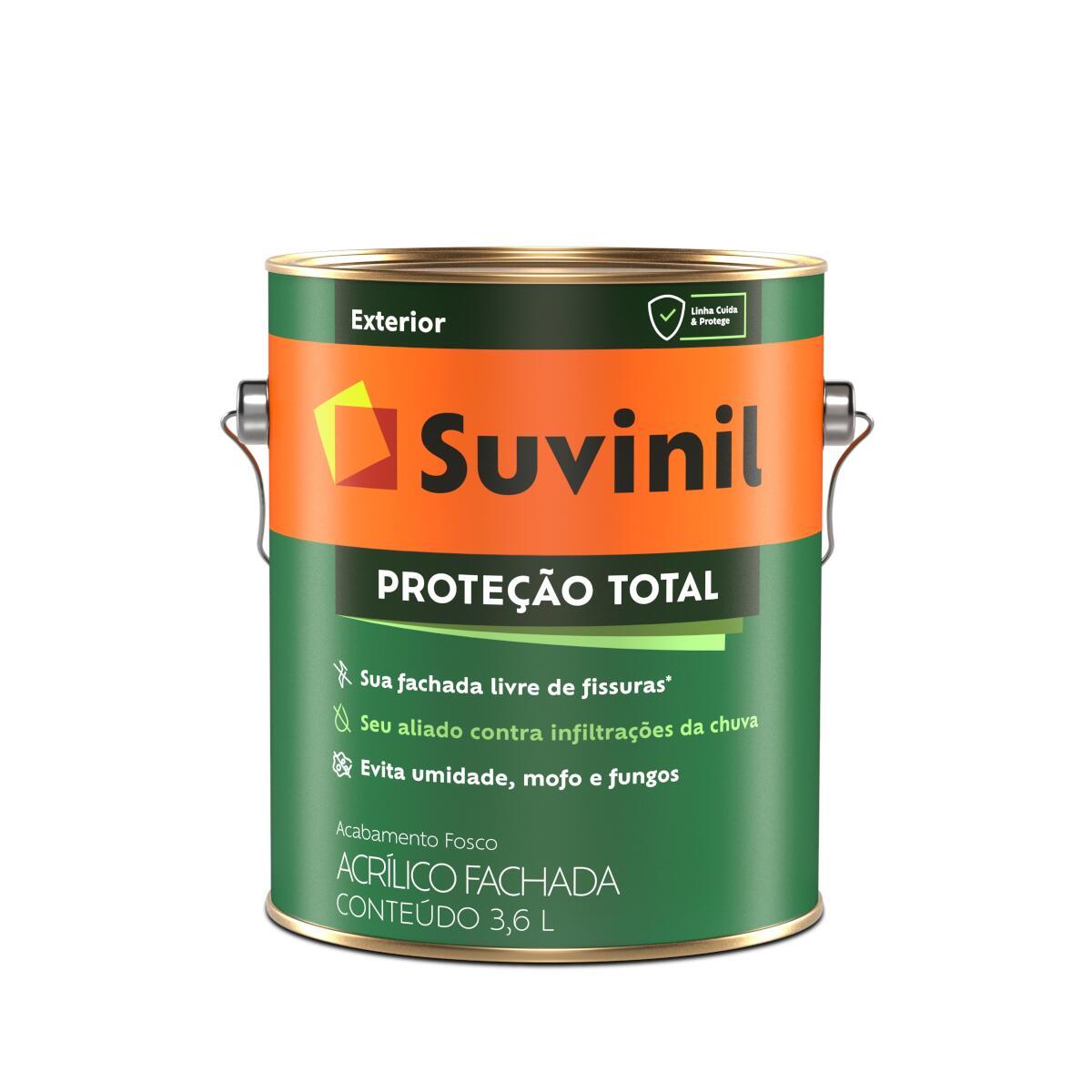 Tinta Acrílica Proteção Total Fosco Branca 3	6L Suvinil