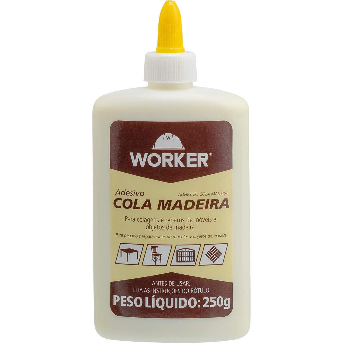 Adesivo Cola Para Madeira 250G Worker