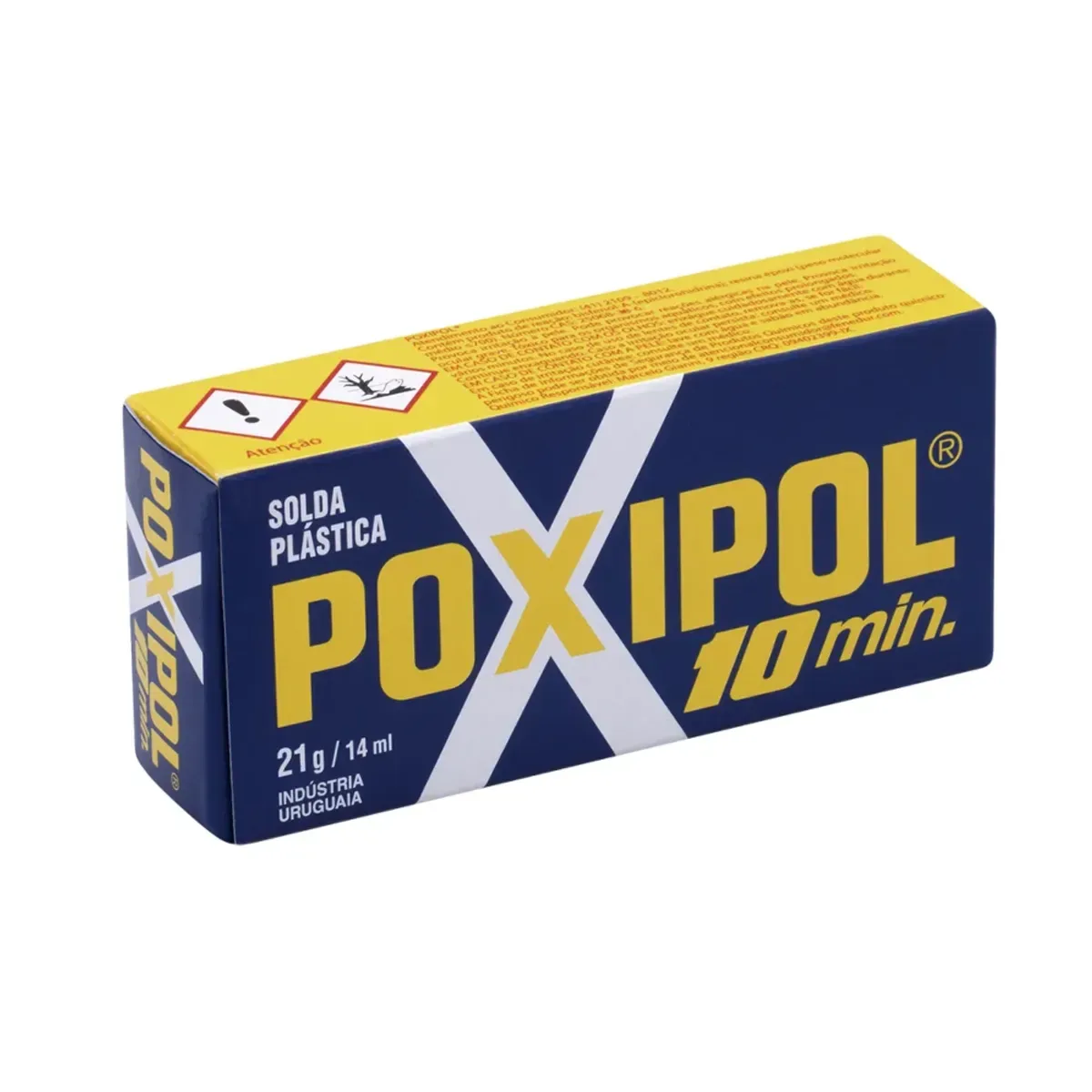 Adesivo Liquido Epoxi Multiuso Cinza 14Ml 21G Poxipol