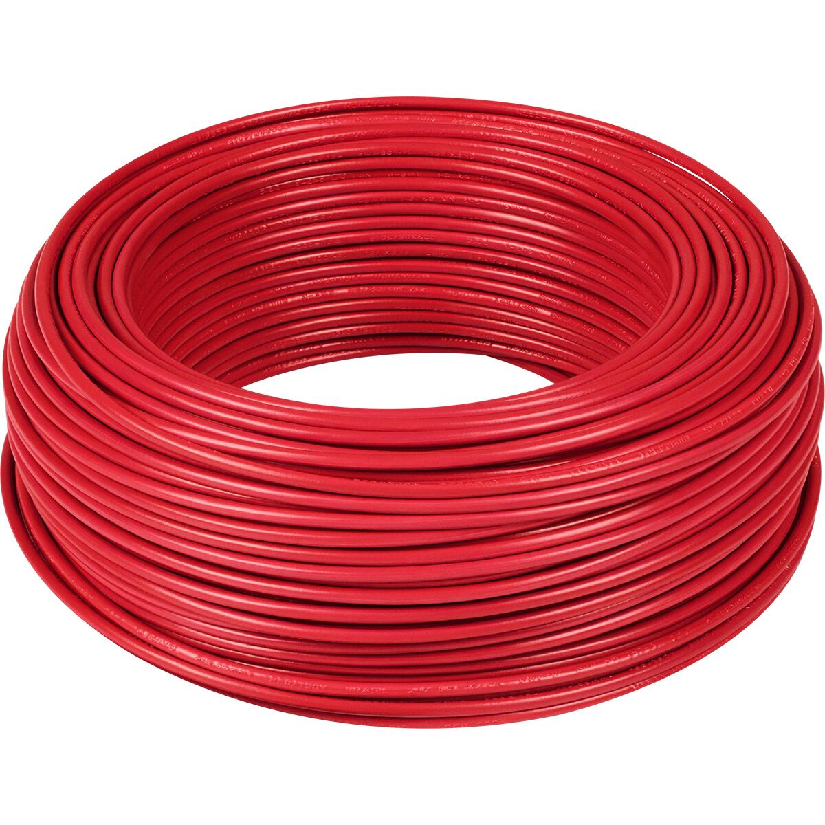 Cabo Flexível 4Mm Vermelho 750V 100M Liege