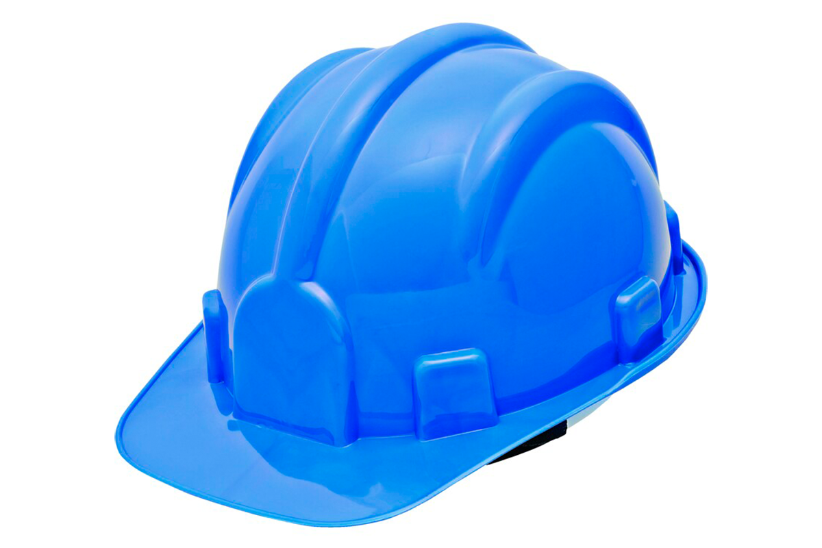 Capacete Construção Com Carneira Azul Delta Plus