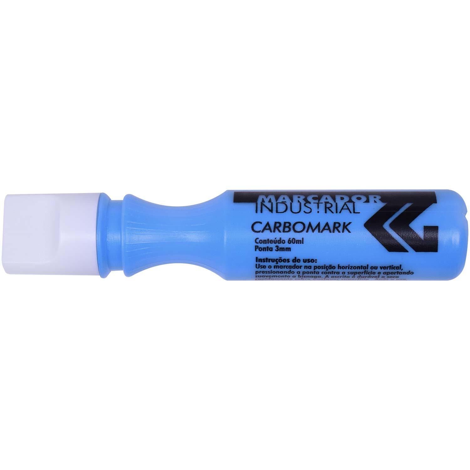 Marcador Industrial Carbomark Azul 3Mm Carbografite