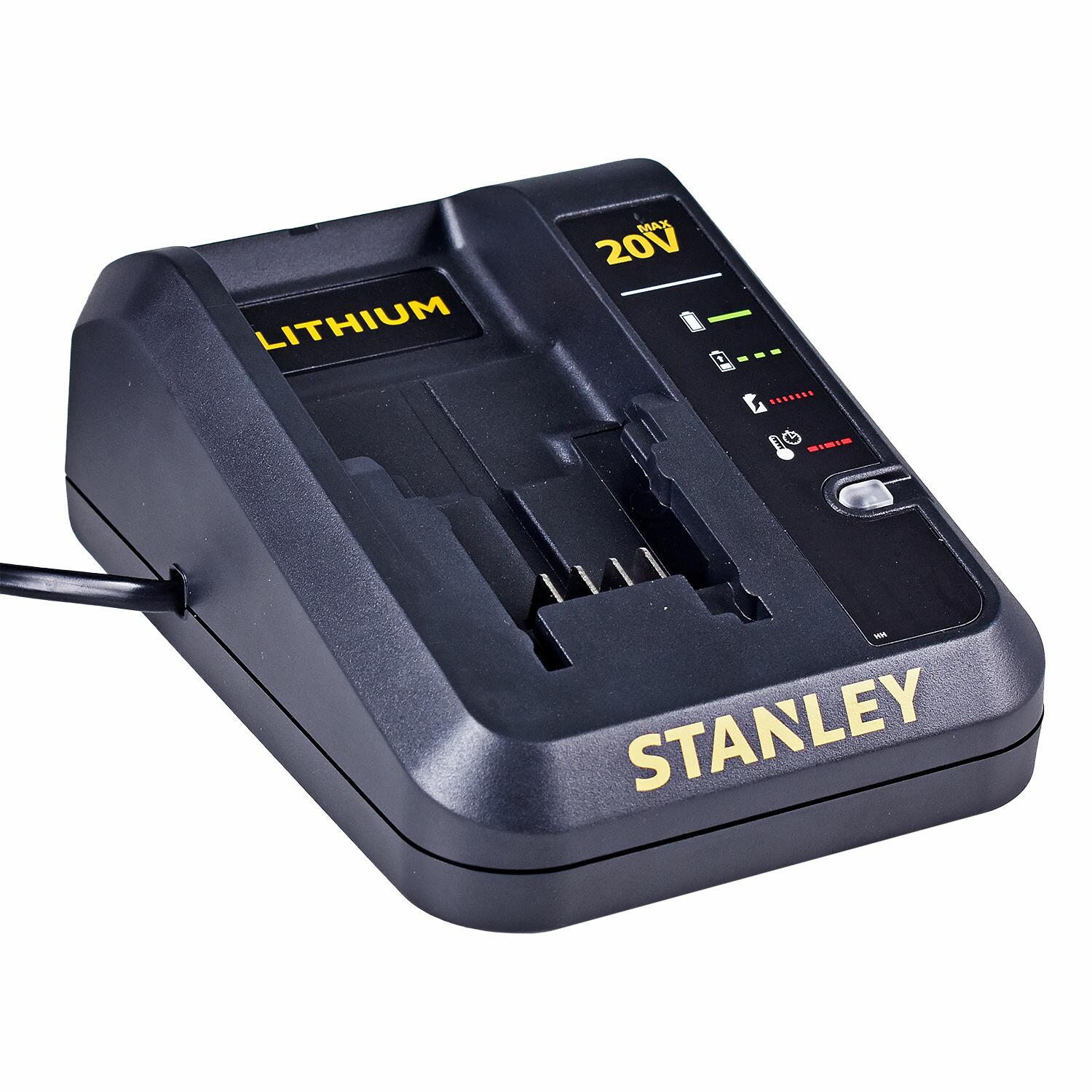 Carregador De Bateria Íon Lítio 20V Sc201 Stanley 127V