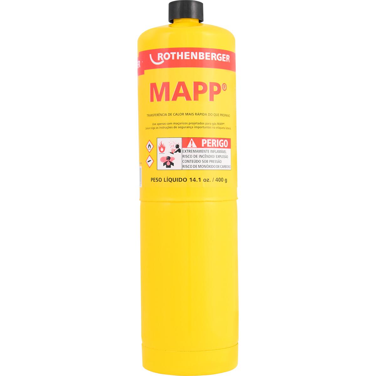 Cartucho De Gás Mapp Pro Turbo 400G Rothenberger