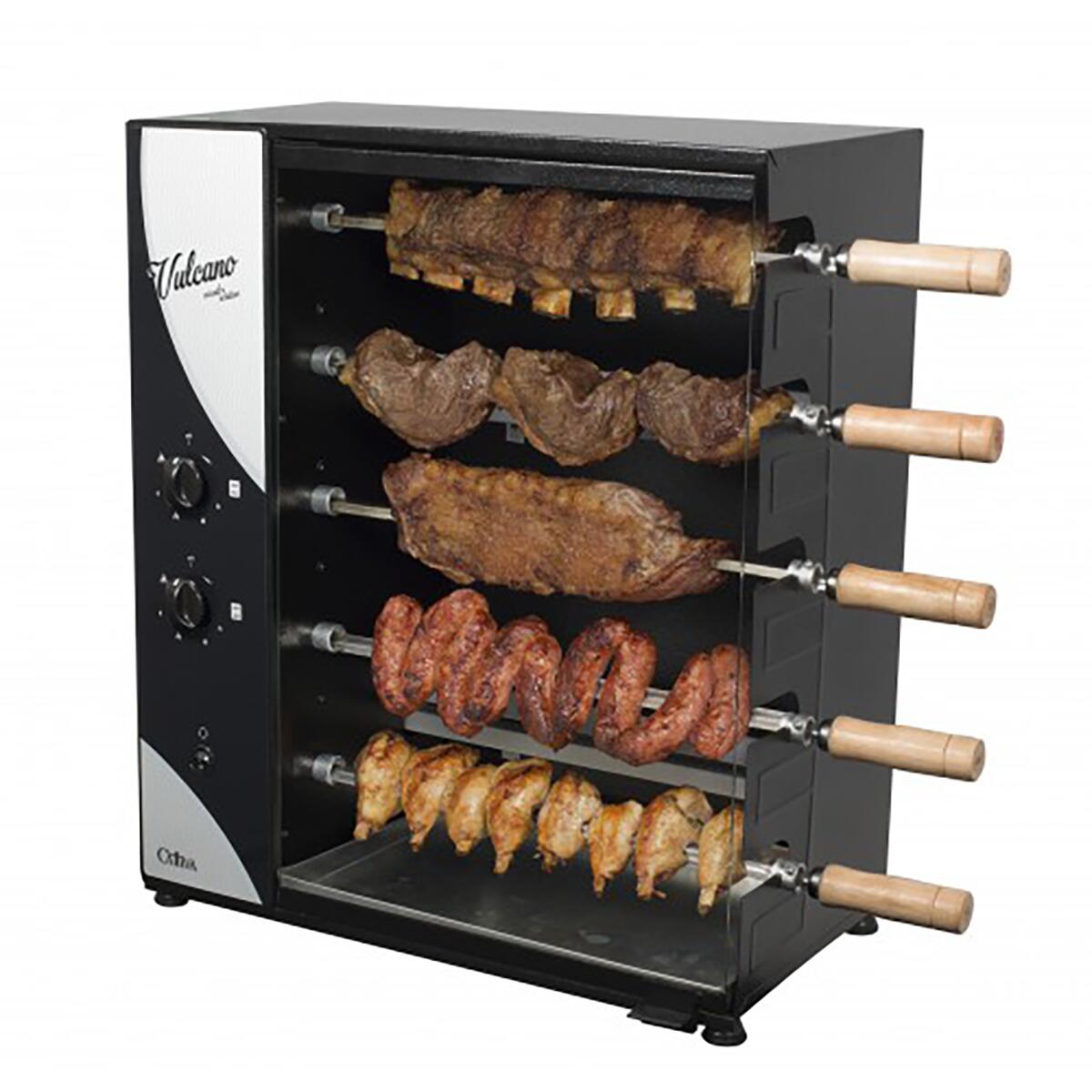 Kit 10 Espetos de Churrasco, Espetos de Kebab de Aço, Espetos de