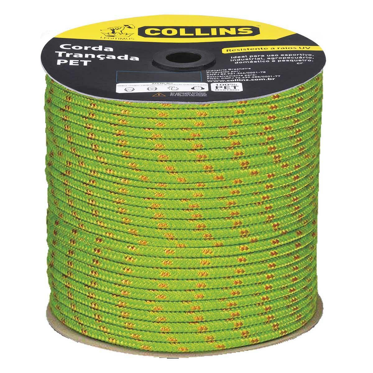 Corda Pet Trançada 12Mm Verde Collins - Metro