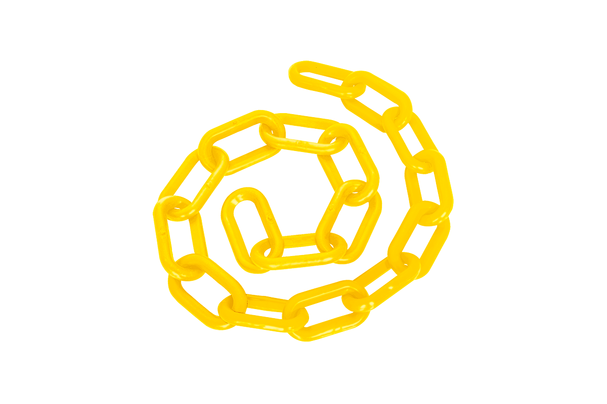 Corrente Plástica Peq Amarela 50M Delta Plus