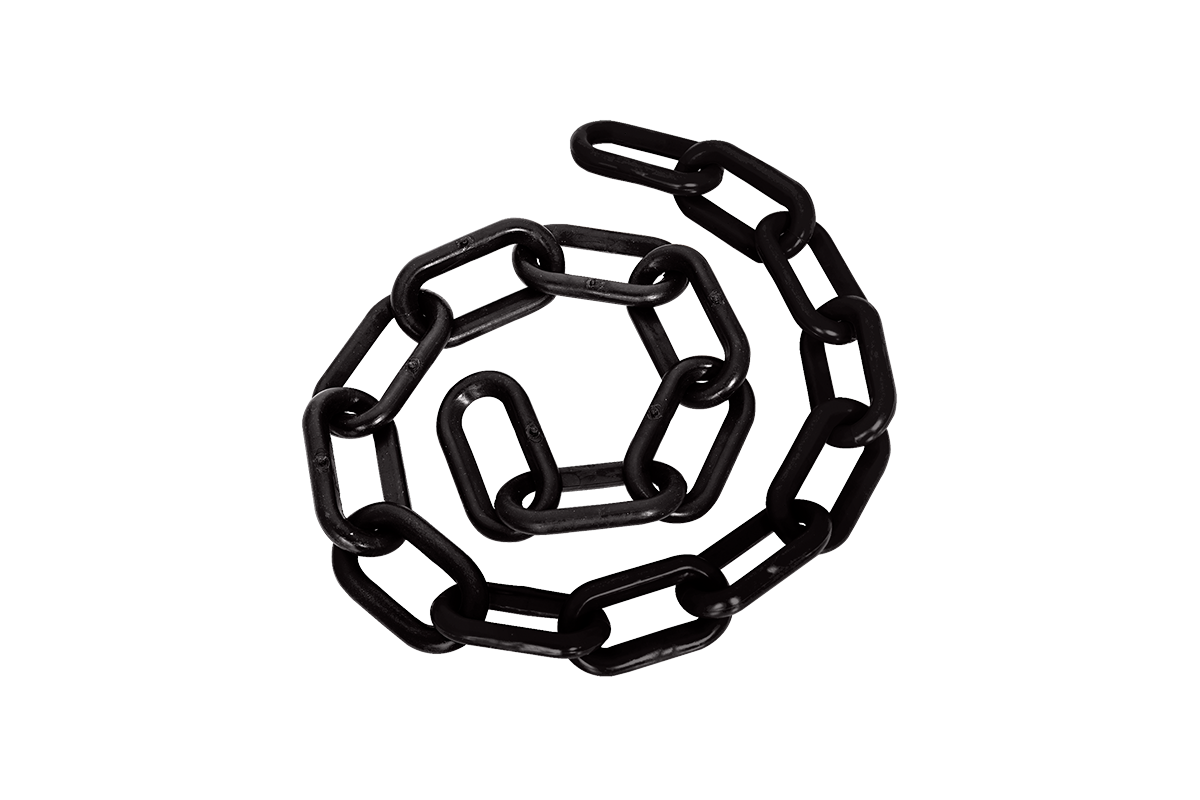 Corrente Plástica Peq Preta 50M Delta Plus
