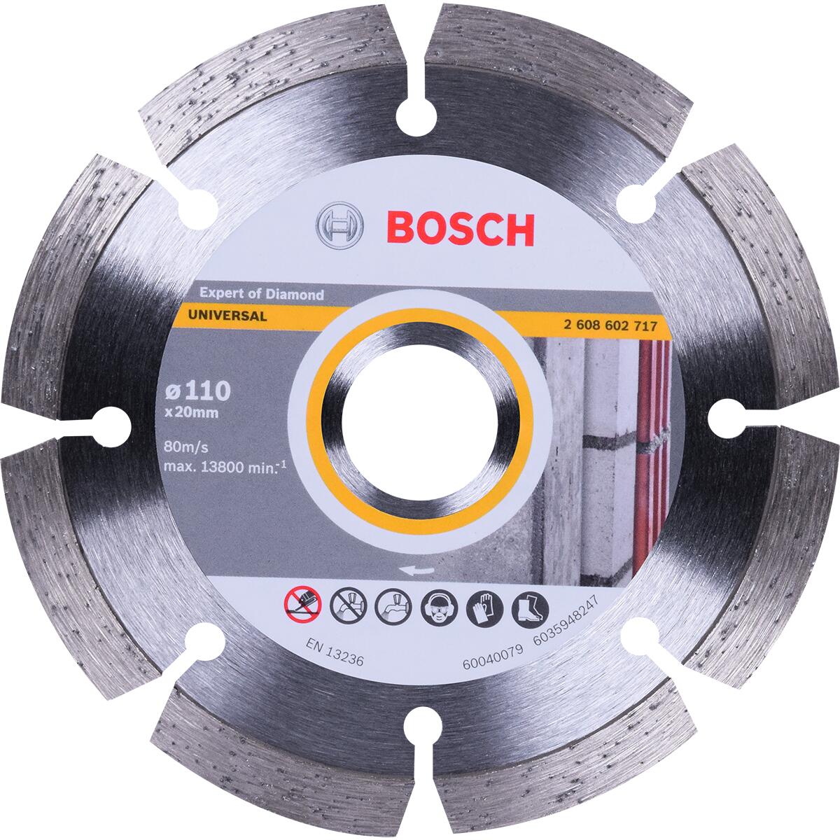 Disco De Corte Diamantado Segmentado Universal 110Mm Bosch