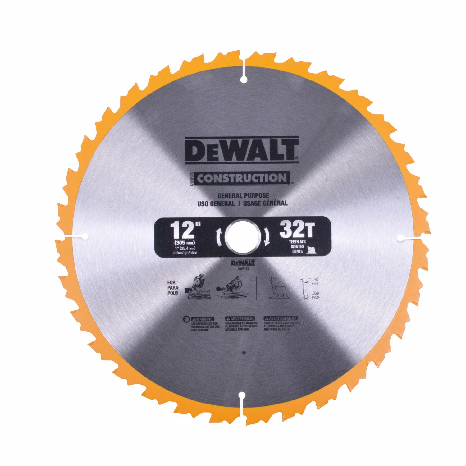 Disco De Serra Para Madeira 305 Mm 32 Dentes Dw3123 Dewalt