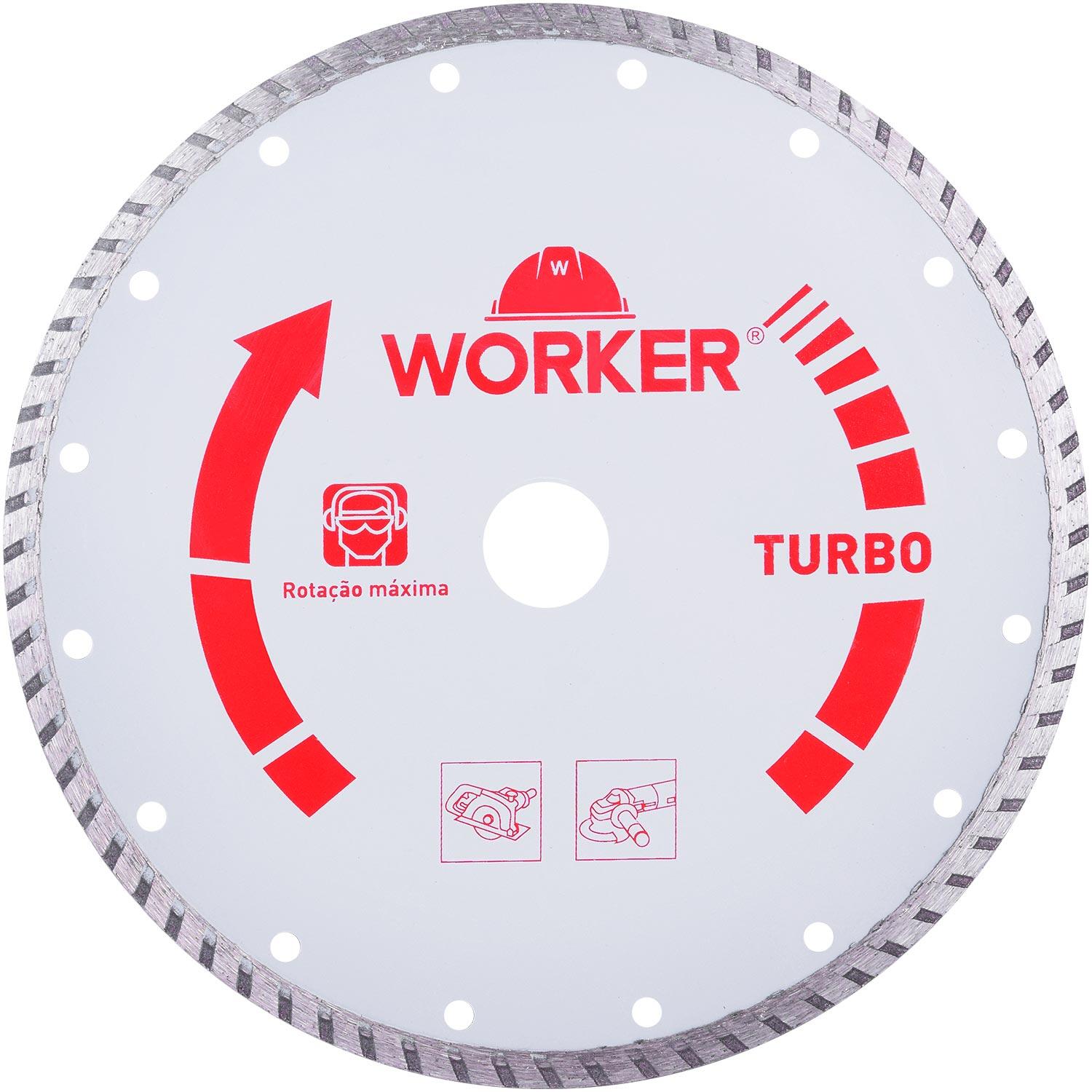 Disco Diamantado Turbo 230Mm X 25.4Mm Worker