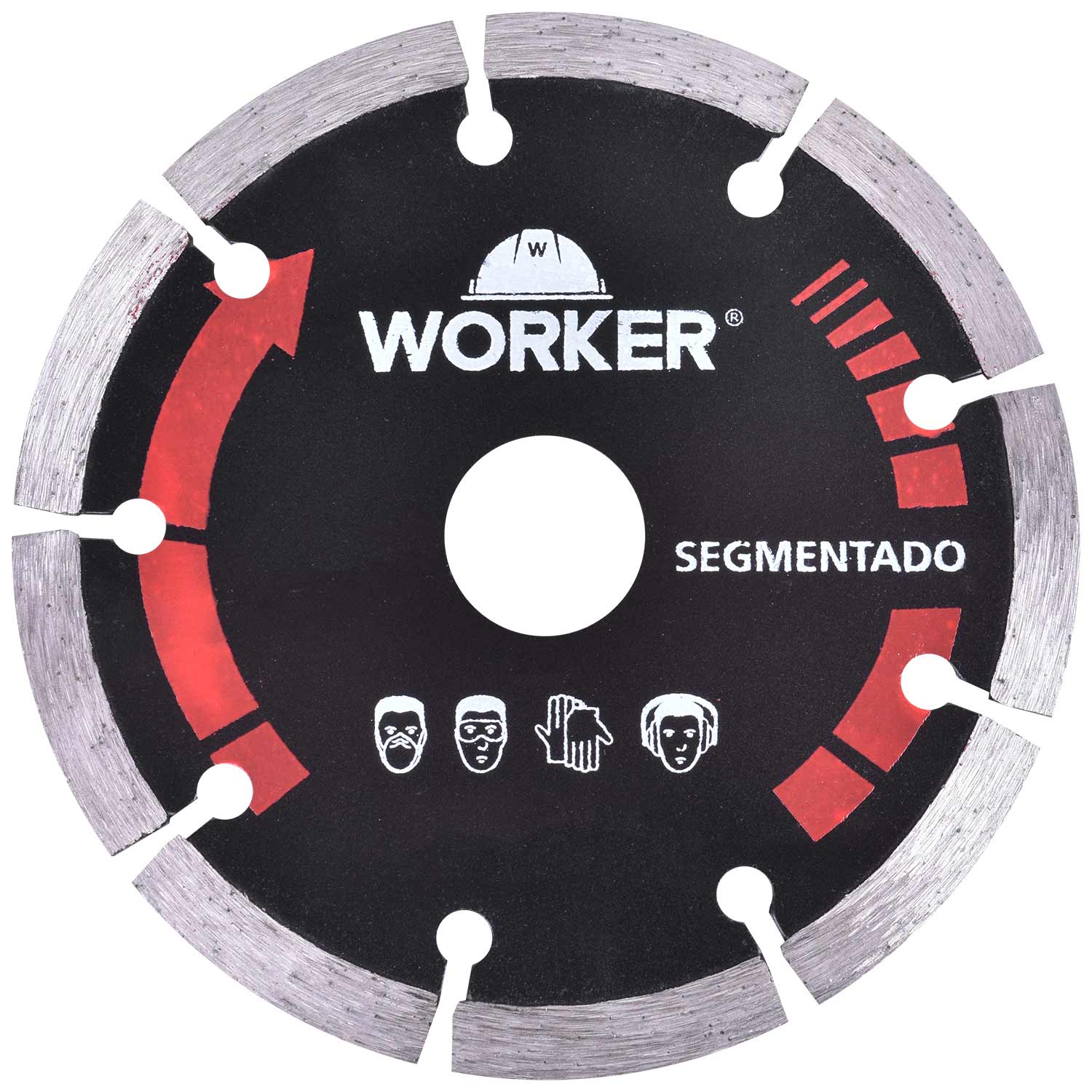 Disco Diamantado Segmentado Para Corte Seco E Úmido 4.1/2” Worker