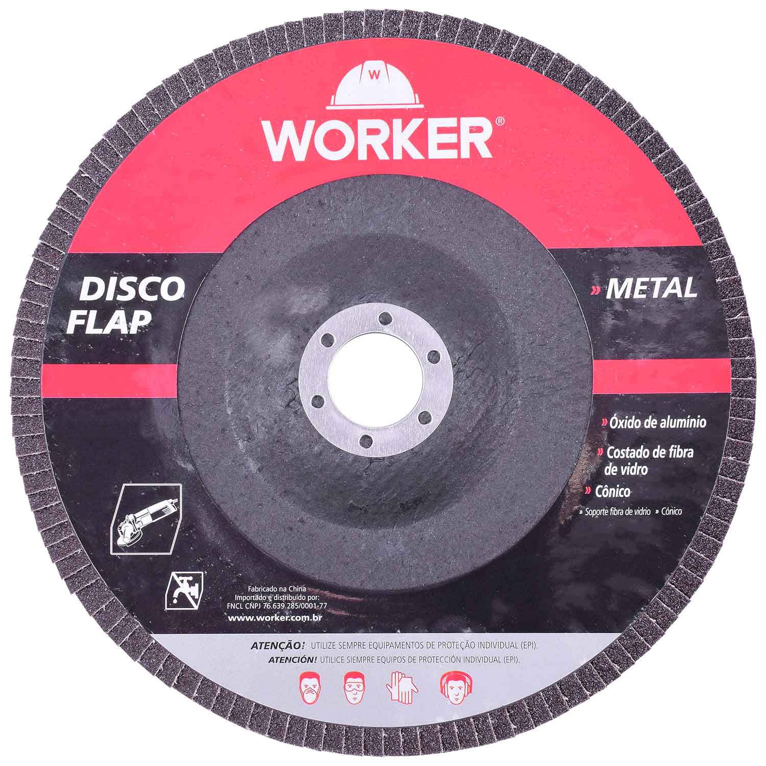 Disco Flap Curvo G60 115Mm X 22	23Mm Metal Worker