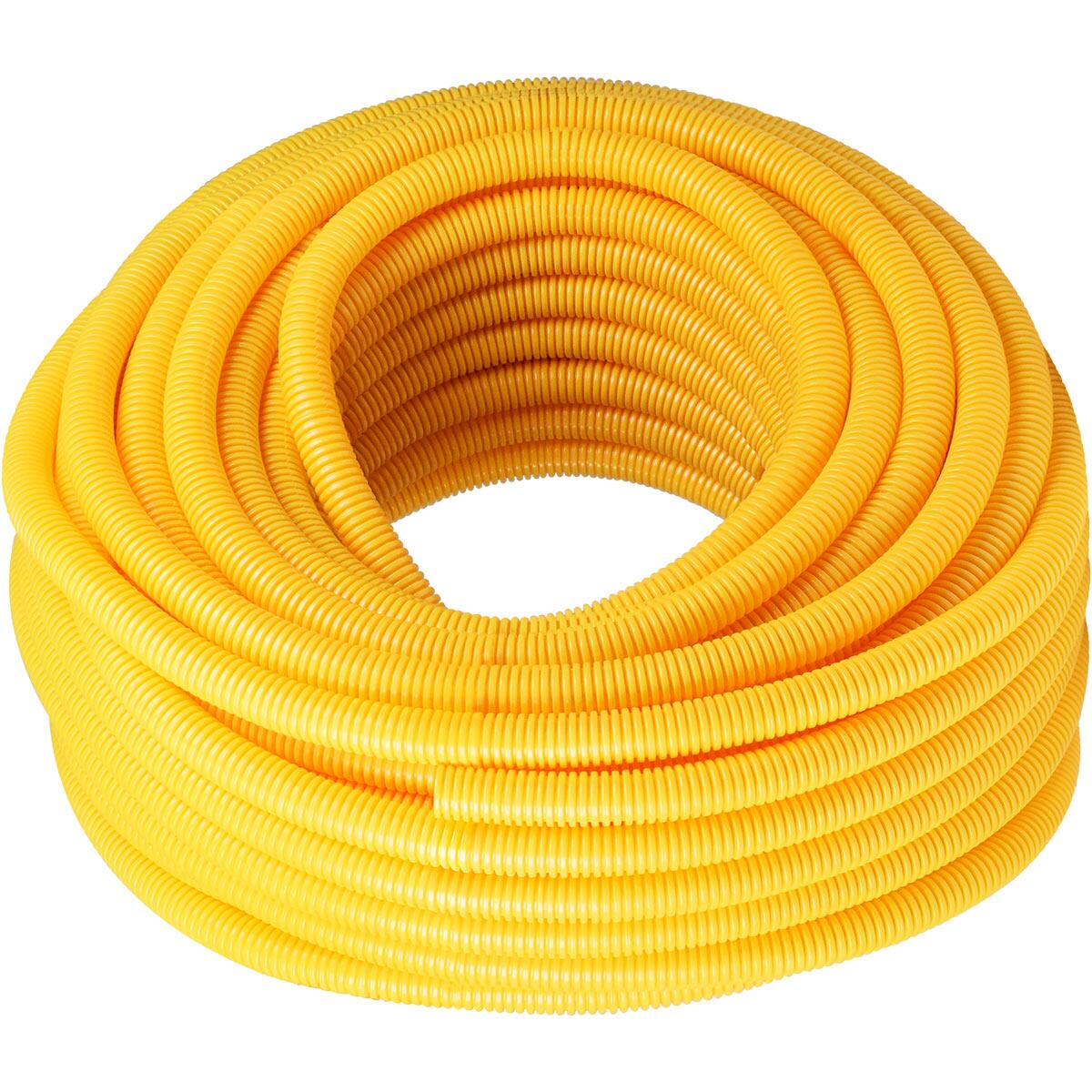 Eletroduto Corrugado Em Pvc Amarelo 25Mmx50M Liege