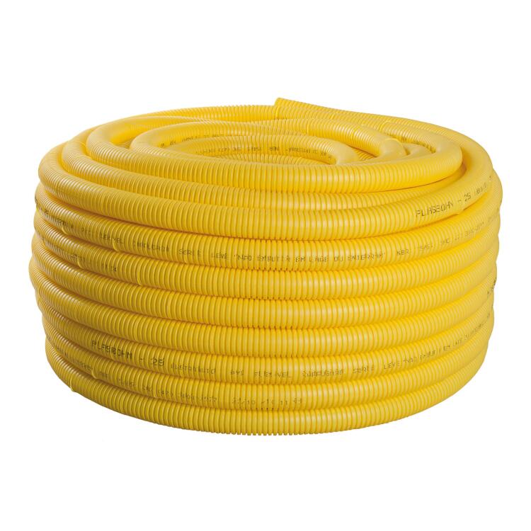 Eletroduto Corrugado Em Pvc Amarelo 32Mm 50M Liege