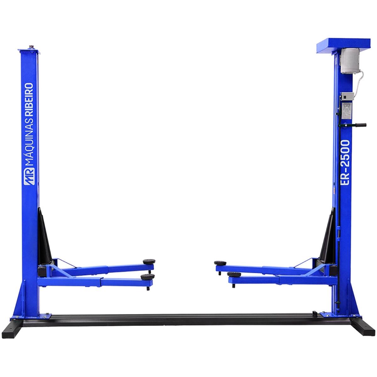 Elevador Automotivo Er2500 2	5T Azul Trif 220V Maquina Ribeiro