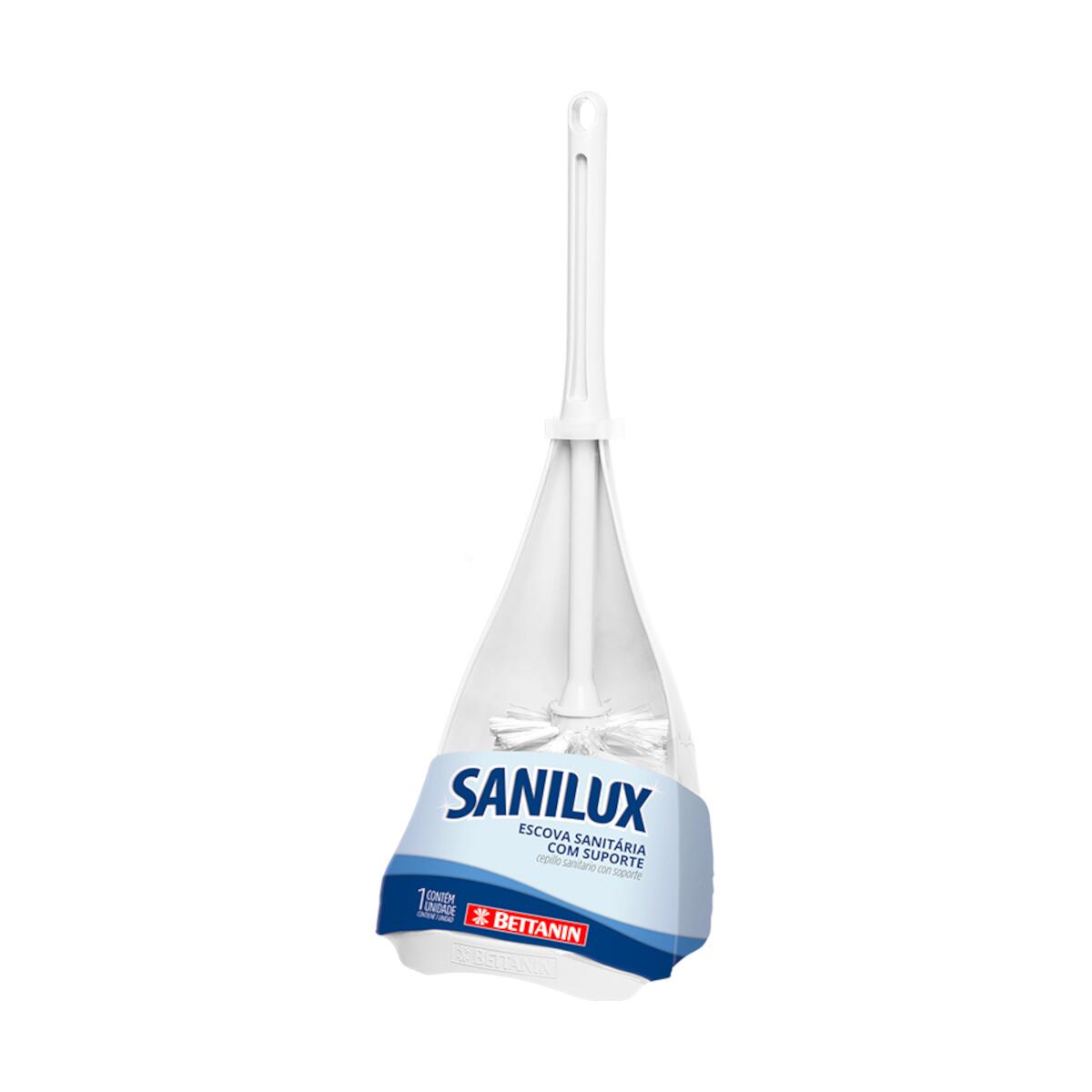 Escova Sanitária Com Suporte Branca Sanilux Bettanin