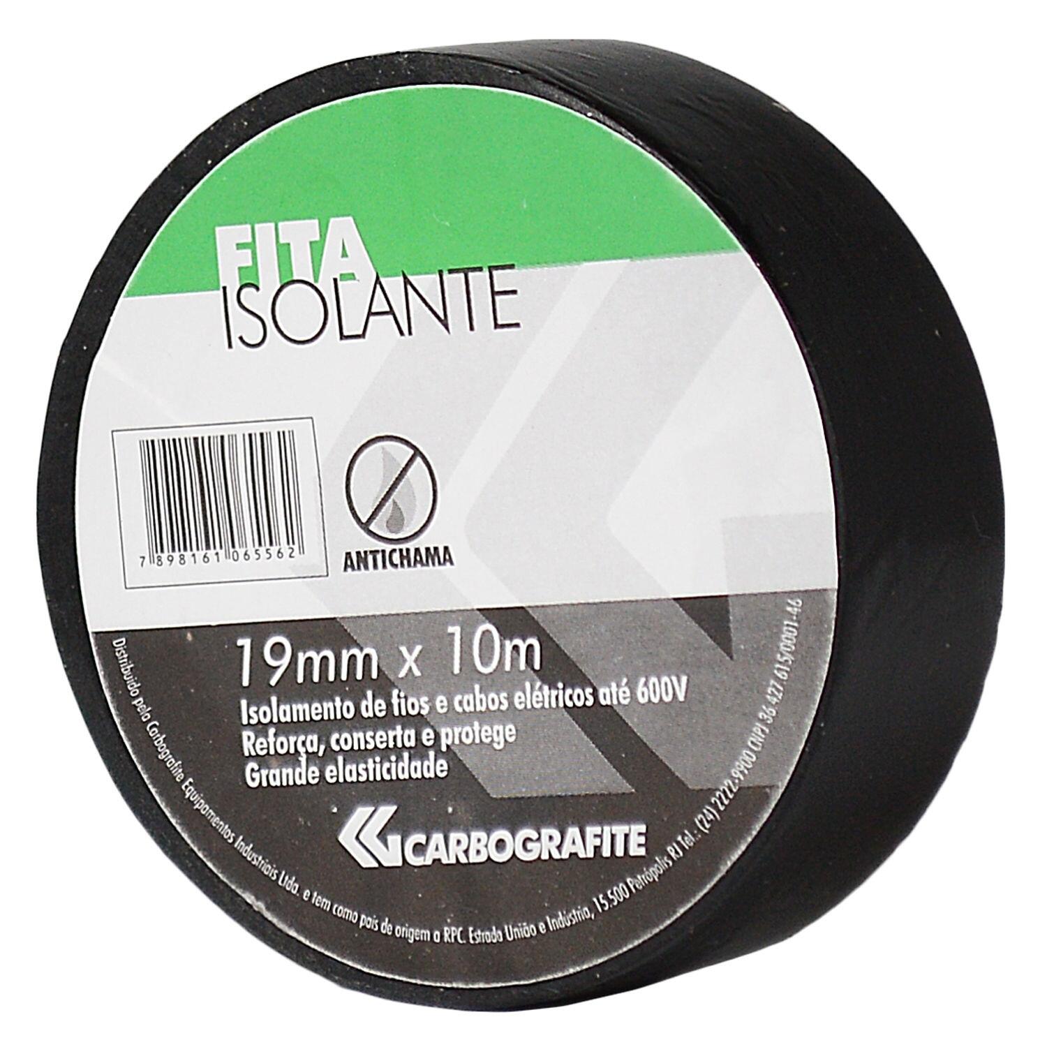 Fita Isolante 19Mmx10M Carbografite