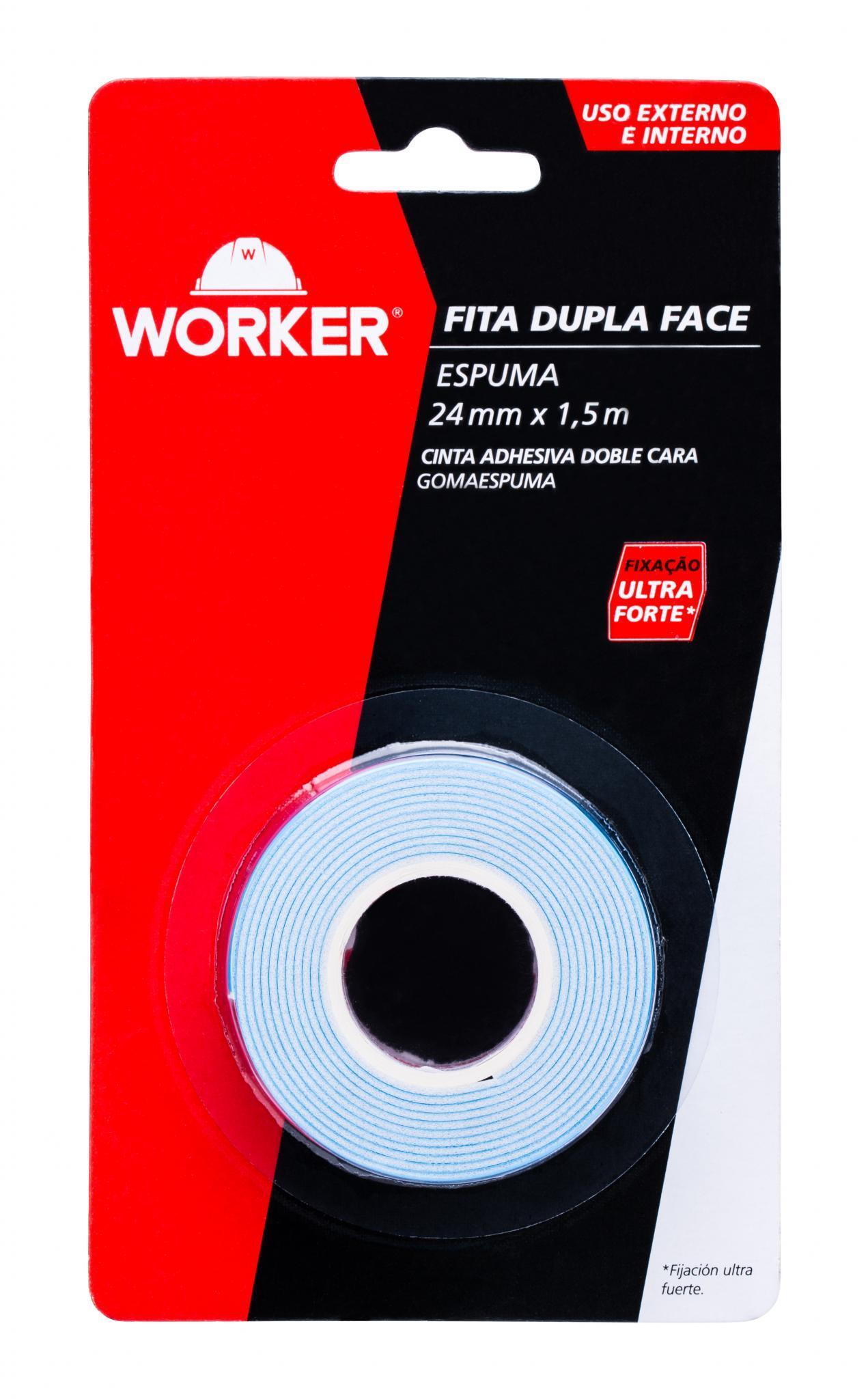 Fita Dupla Face Espuma Uso Externo E Interno 24Mmx1	5M Worker