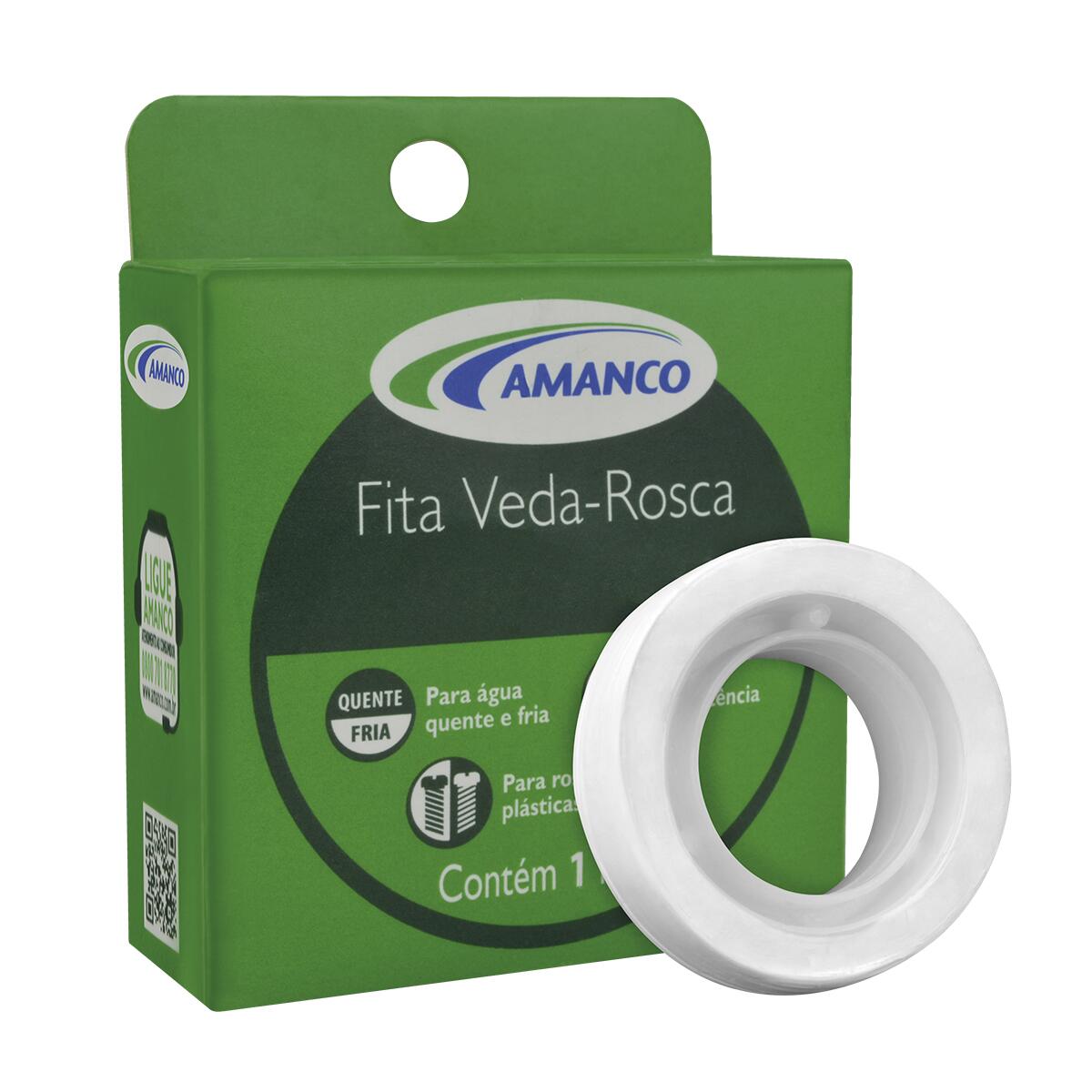 Fita Veda Rosca Para Pvc 18Mm 50M Amanco