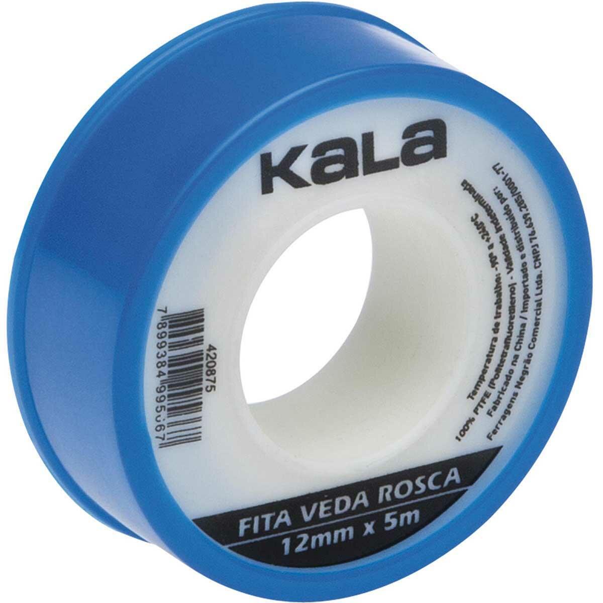 Fita Veda Rosca Ptfe 12Mmx5M Kala