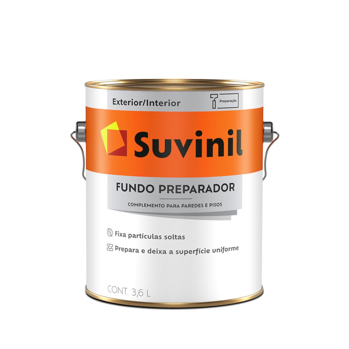 Tinta Fundo Preparador Para Alvenaria Incolor 3	6L Suvinil