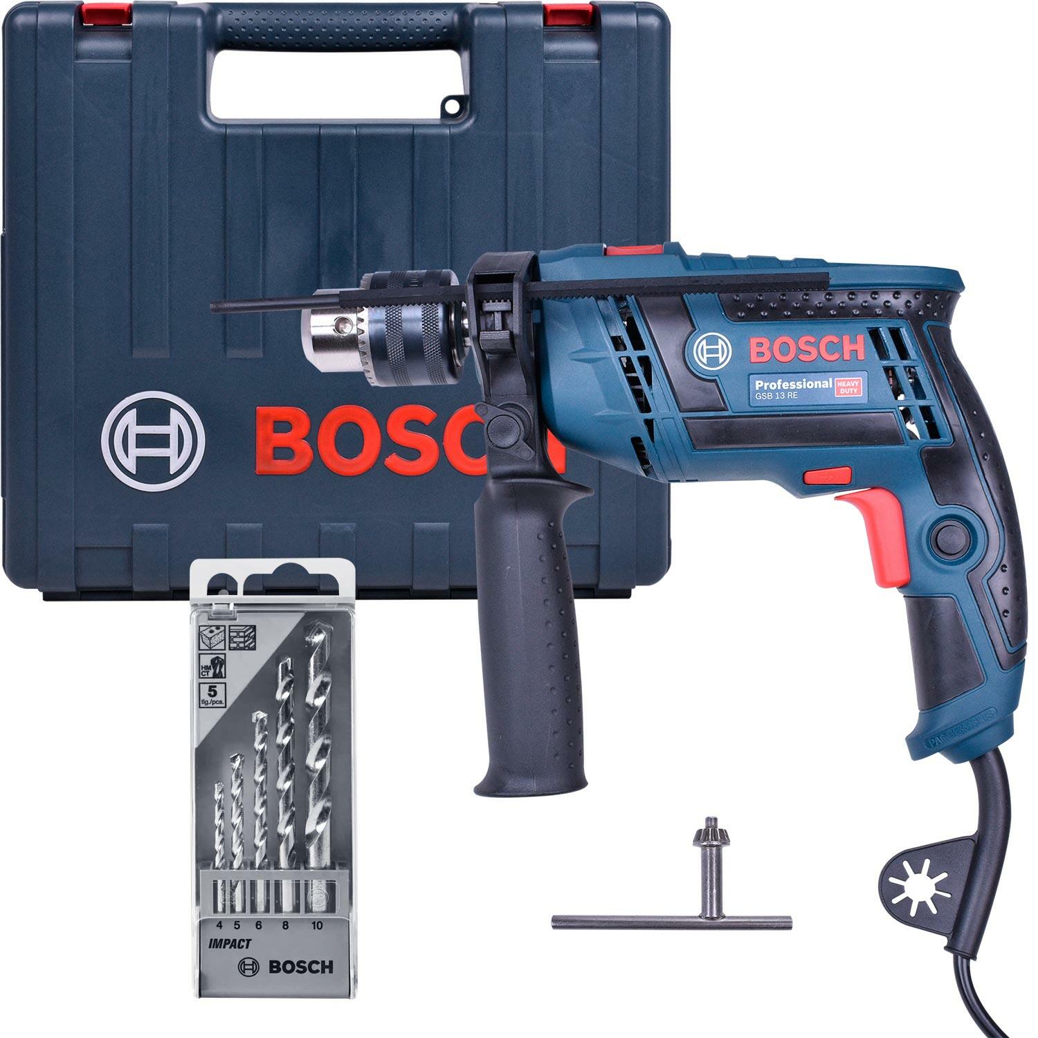 Furadeira De Impacto Reversível Com 5 Brocas Gsb13Re 220V Bosch