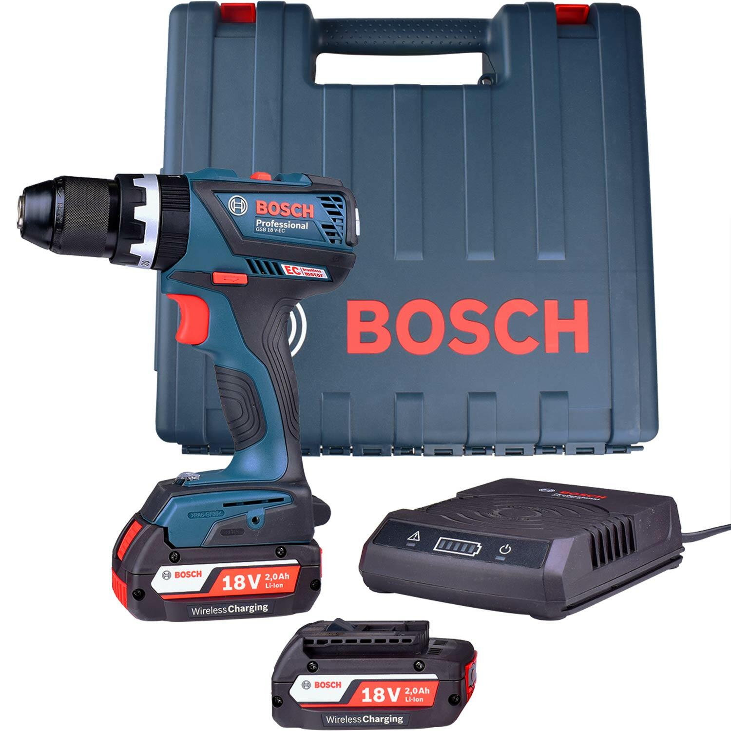 Furadeira / Parafusadeira À Bateria 18V Gsb18Vec Bosch – 220V