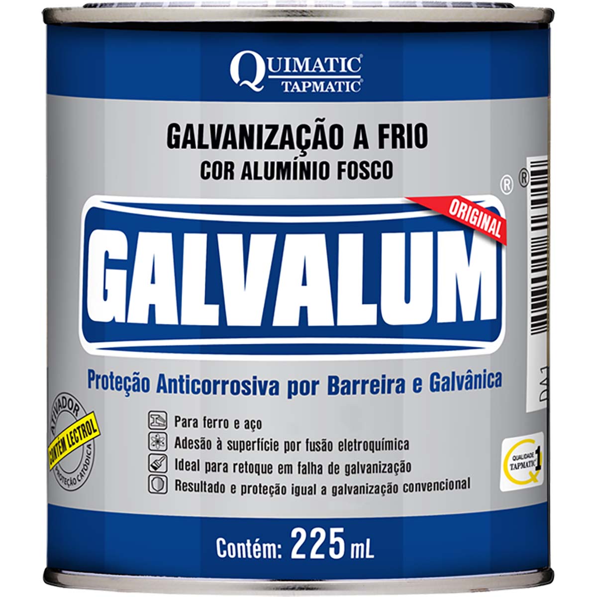 Galvanização A Frio Aluminizada Galvalum 225Ml Quimatic