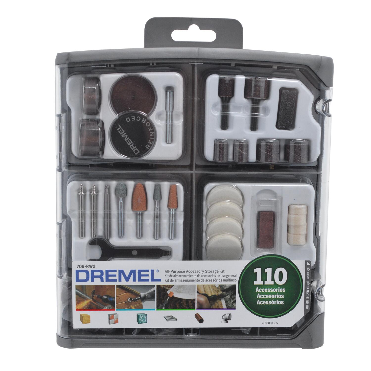 Kit Para Mini Retifica Com 110 Peças De Uso Geral 709 Dremel