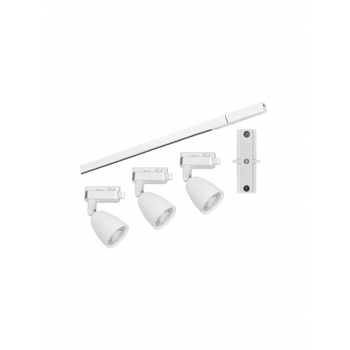 Kit Trilho Led Mr16 3X6W 6500K Branco Biv Taschibra