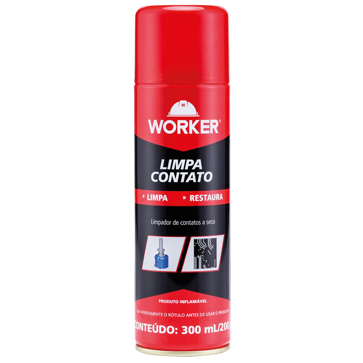 Limpador De Contato A Seco Em Spray 300Ml Worker