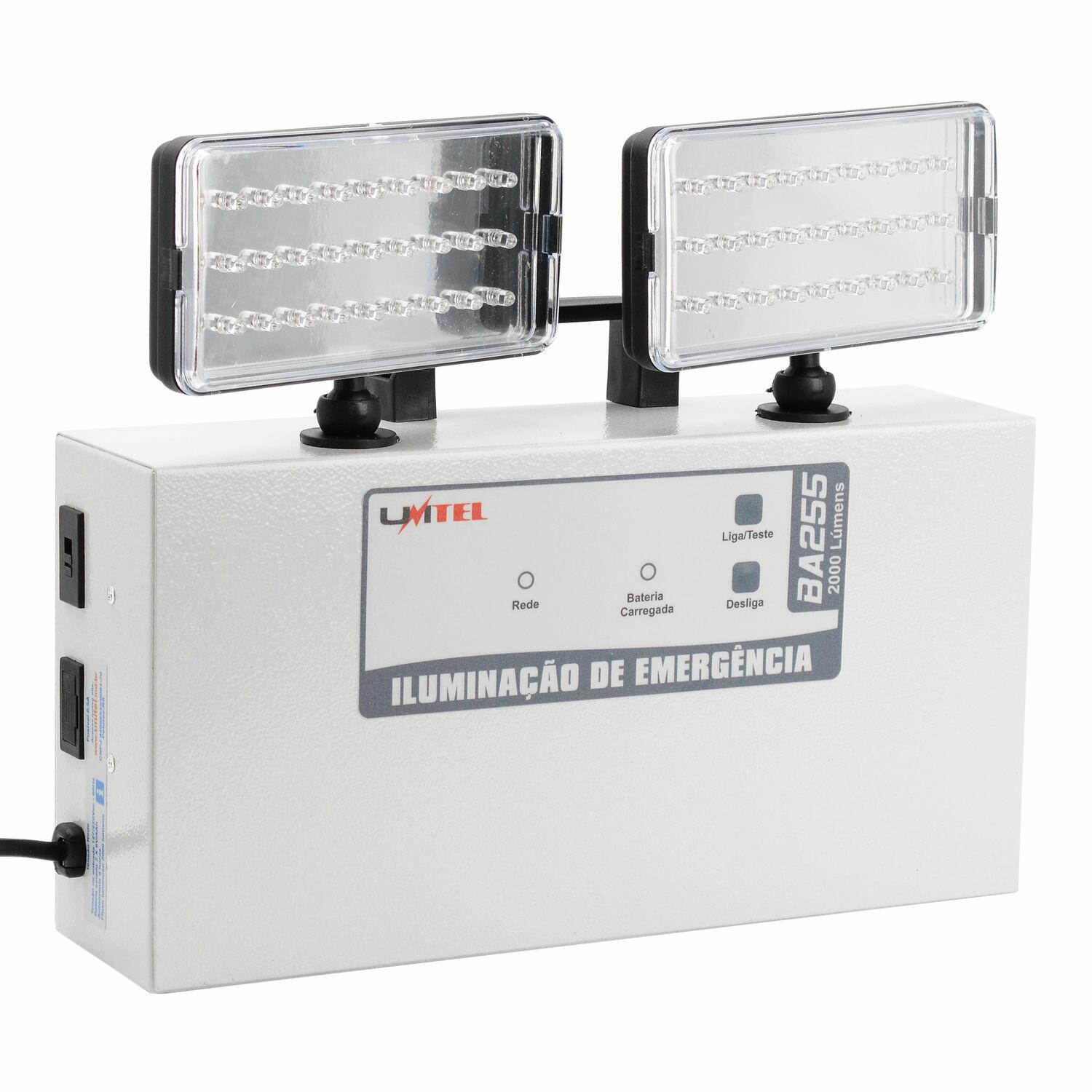 Luminária De Emergência De Led 2000 Lumens Unitel - Bivolt