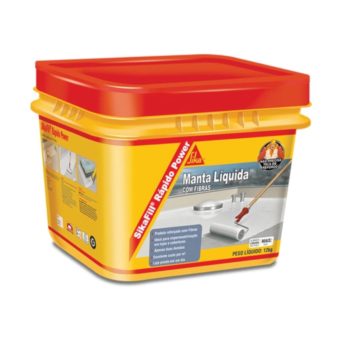 Sikafill Manta Liquida Rápido Power Branco 12Kg Sika