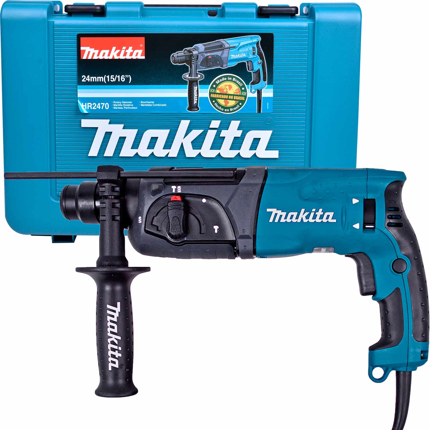 Martelete Perfurador Rompedor 800W C/ Maleta Hr2470Ma Makita 220V