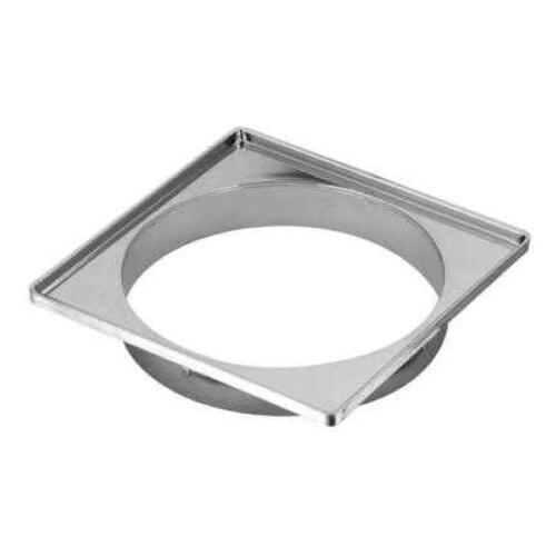 Porta Grelha Ralo Quadrada Cromada 100Mm Amanco