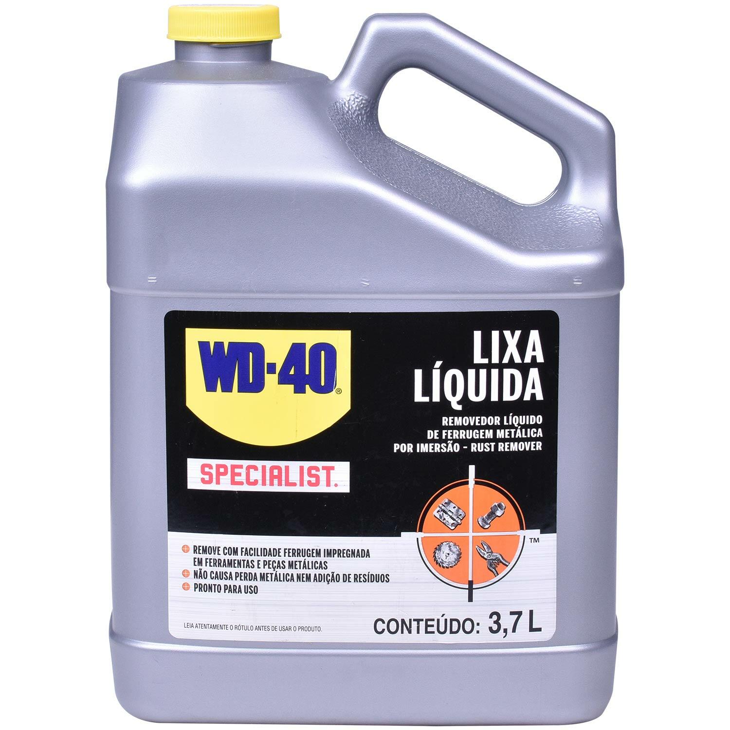 Removedor Liquido De Ferrugem Metálica Por Imersão Rust Remover 3.7 Litros Wd-40